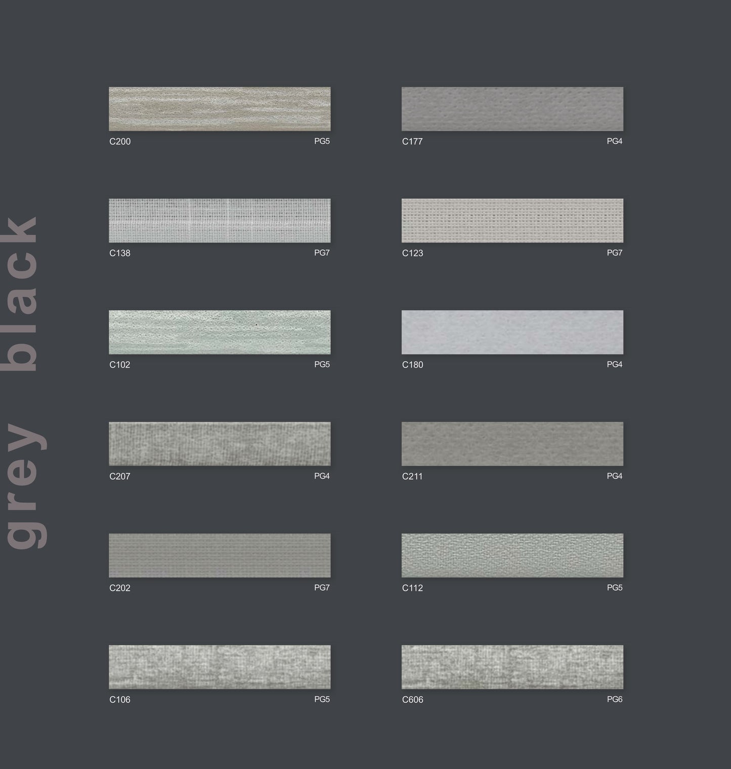 grey black - Wabenstoffe