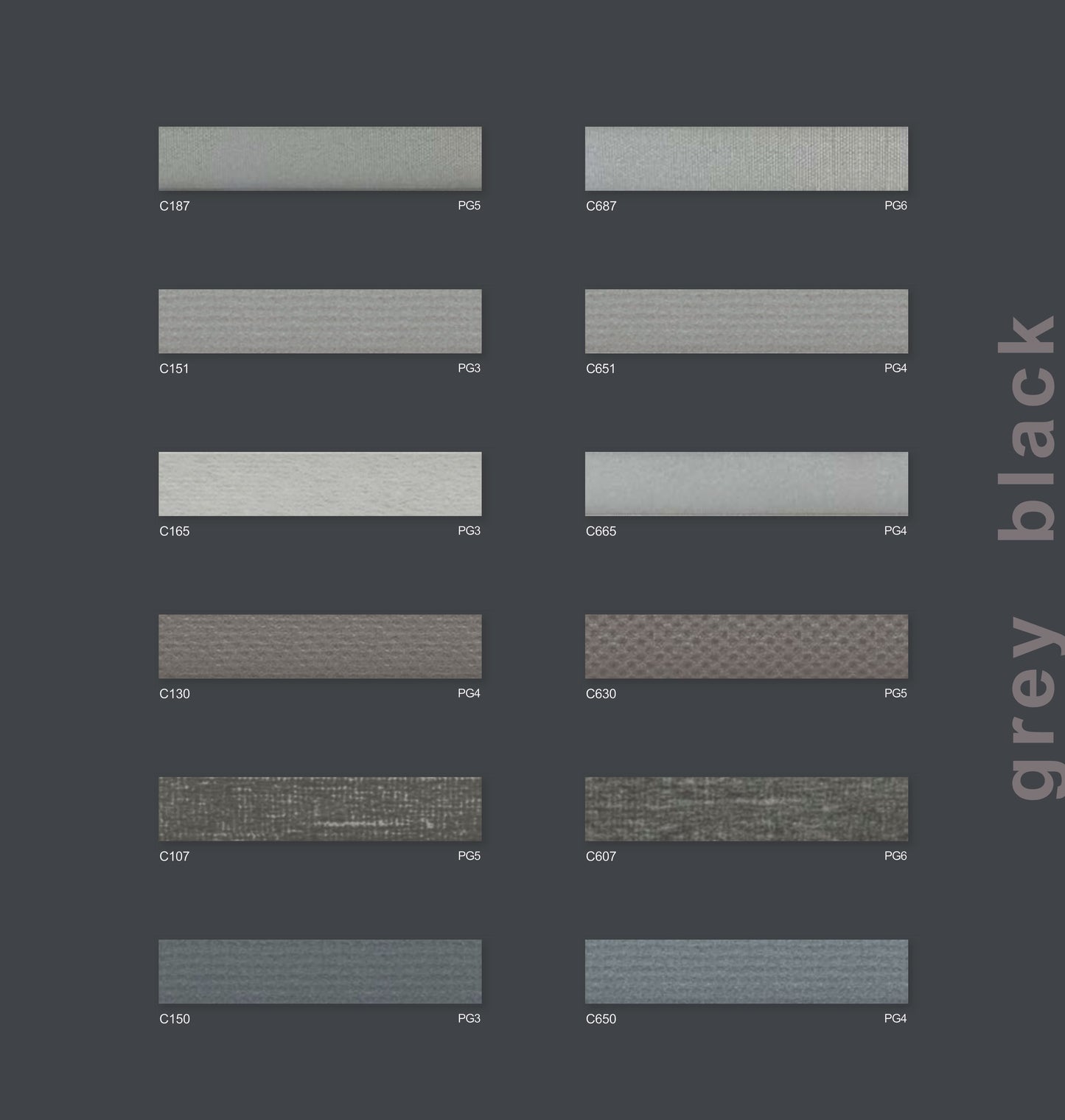 grey black - Wabenstoffe