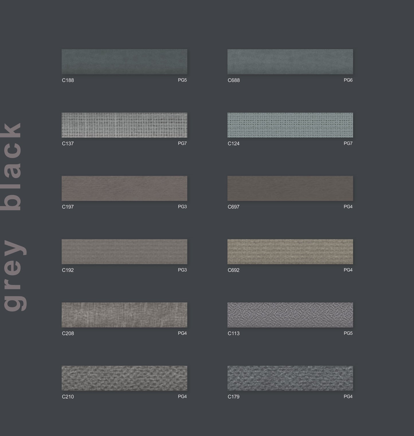 grey black - Wabenstoffe