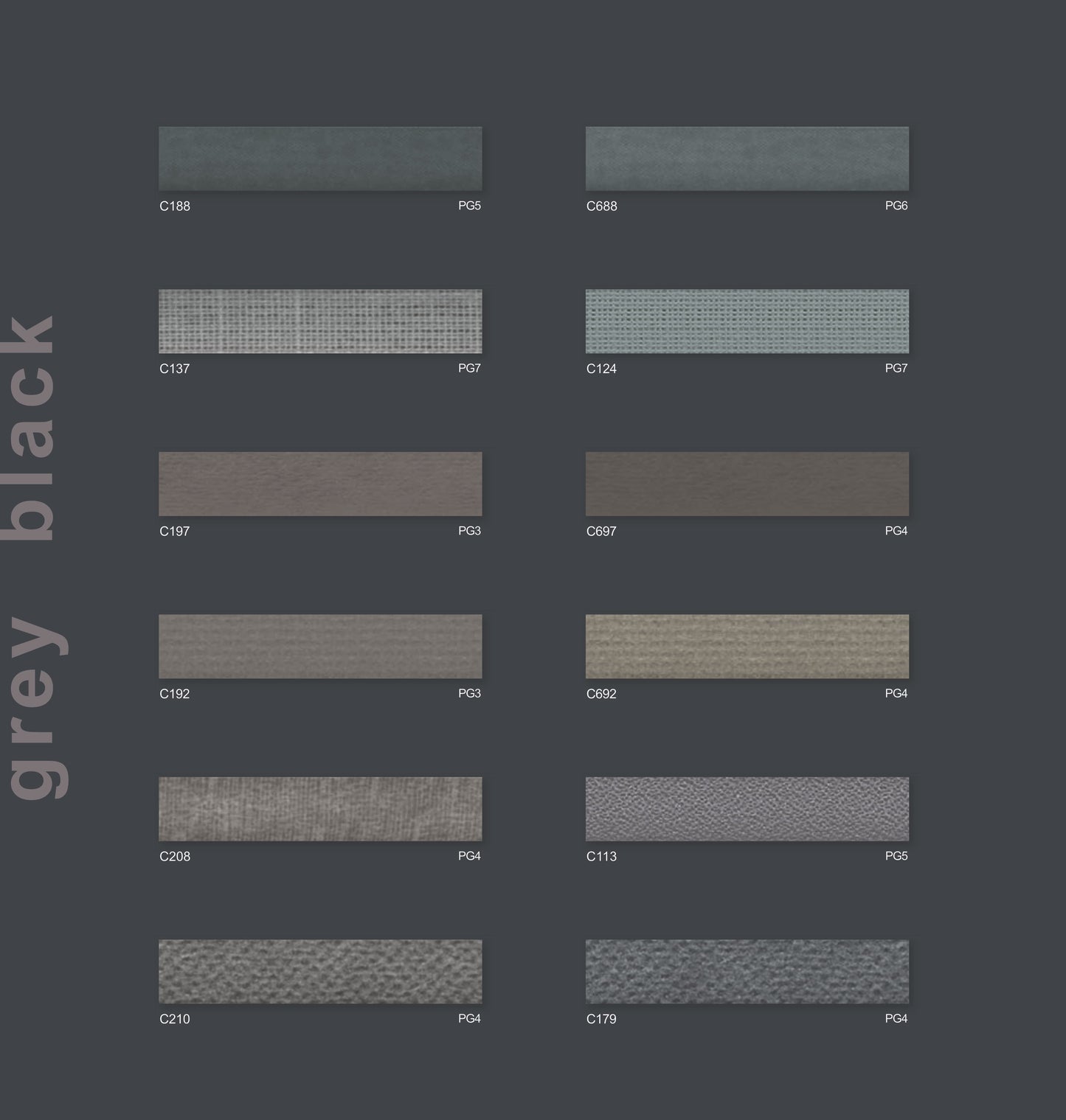 grey black  - Wabenstoffe