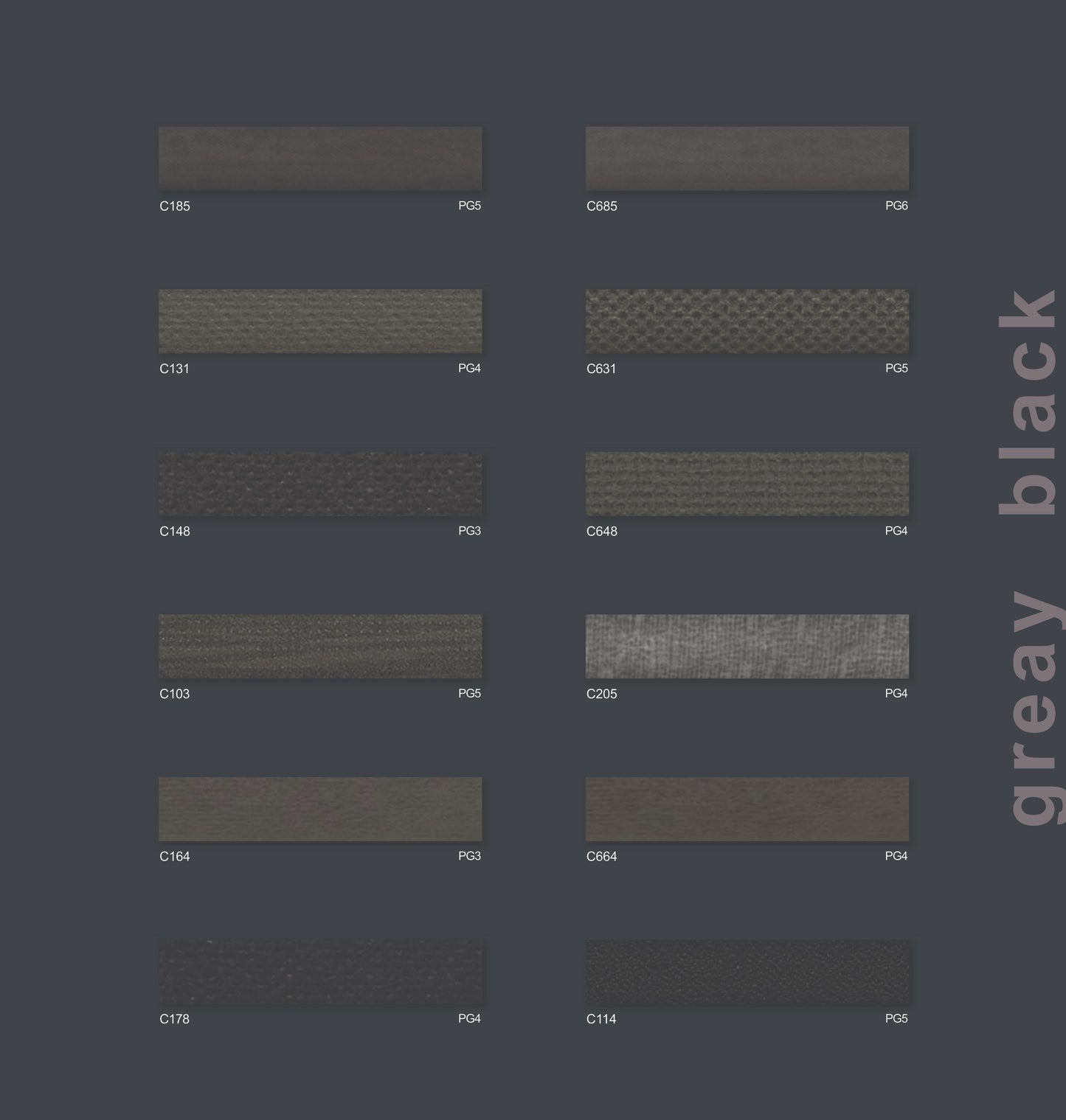 grey black - Wabenstoffe