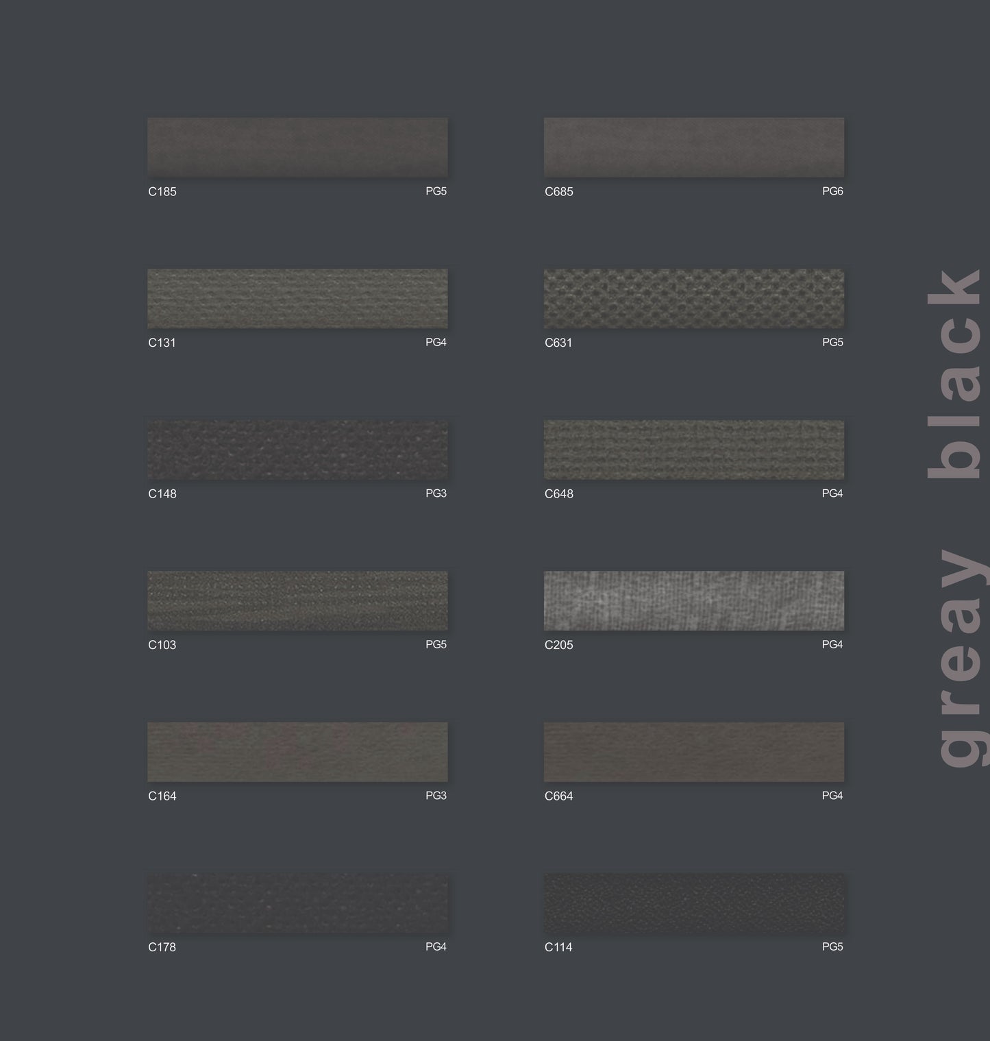 grey black  - Wabenstoffe