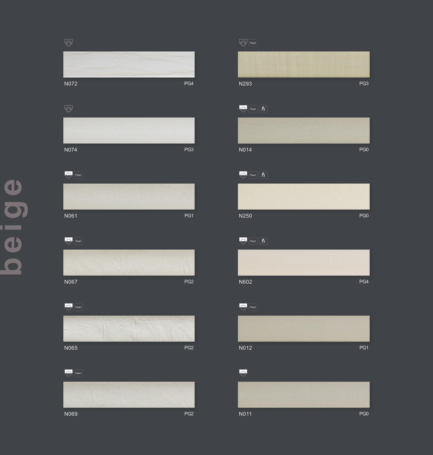 beige - Faltstoffe