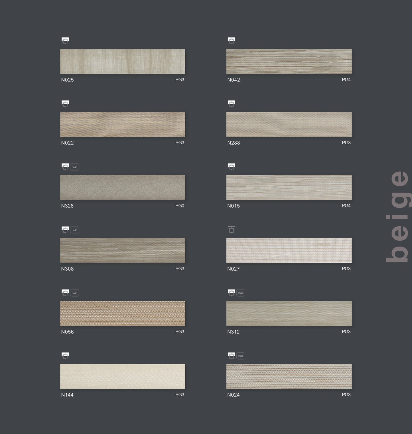 beige - Faltstoffe