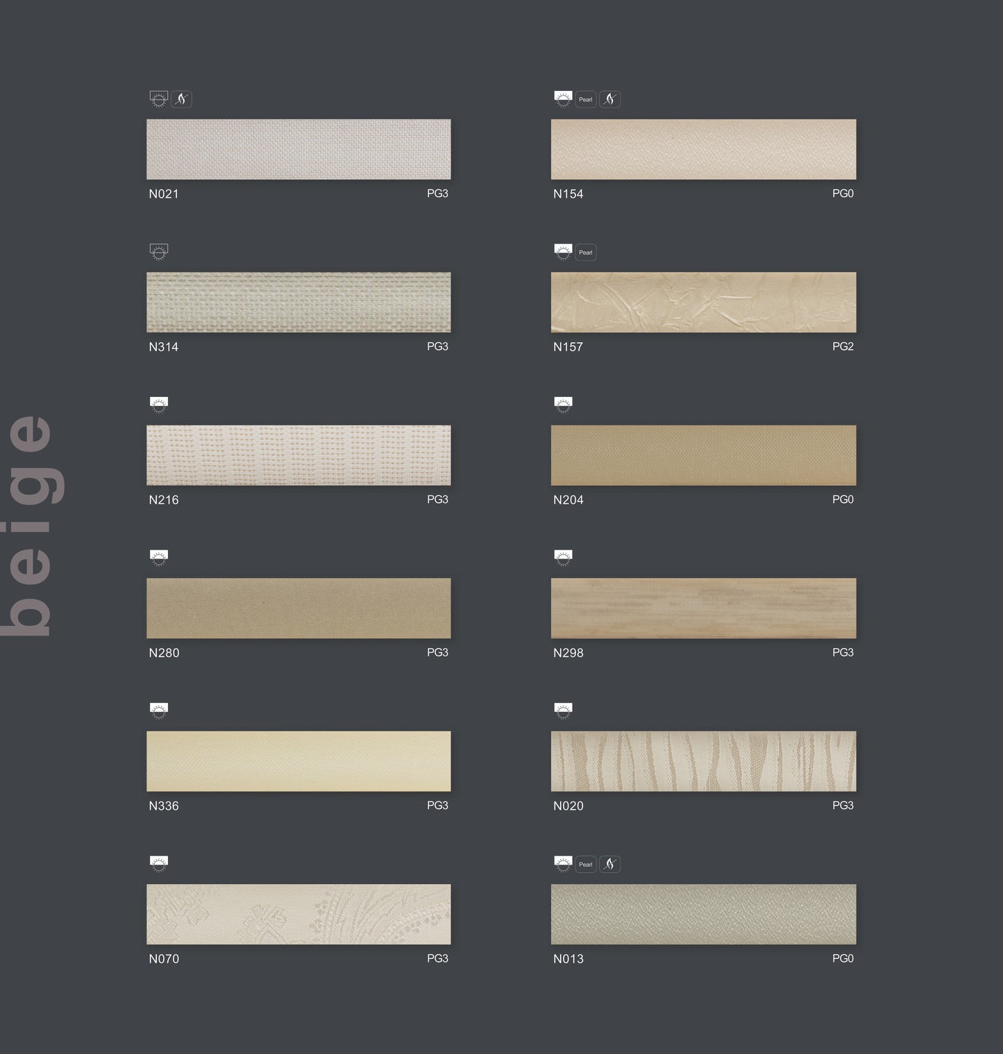 beige - Faltstoffe